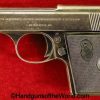 Haenel Schmeisser, Model 2, 6.35, 6.35mm, .25, .25acp, .25 acp, .25 Auto, Handgun, Pistol, Vest Pocket, C&R, Collectible, German, Germany, with Holster, Model II