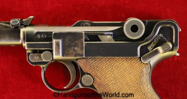 Luger, LP08, LP-08, LP 08, LP.08, Artillery, DWM, 1917, 9mm, Handgun, Pistol, C&R, Collectible, German, Germany, WWI, WW1, Unit Marked, Hand gun, Fire arm
