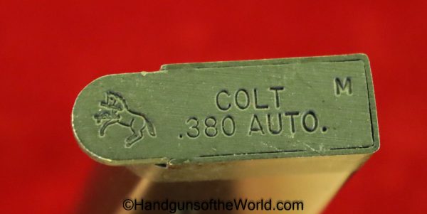 Colt, Mustang, .380, 380, Magazine, Clip, Mag, Original, Handgun, Hand gun, Pistol, USA, American, America, Blue, Blued