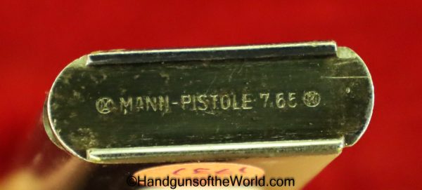 Mann, Pocket, 7.65mm, Magazine, Clip, Mag, Original, German, Germany, Handgun, Hand gun, Pistol, Collectible, 32, .32, acp, auto, 7.65, Blue, Blued