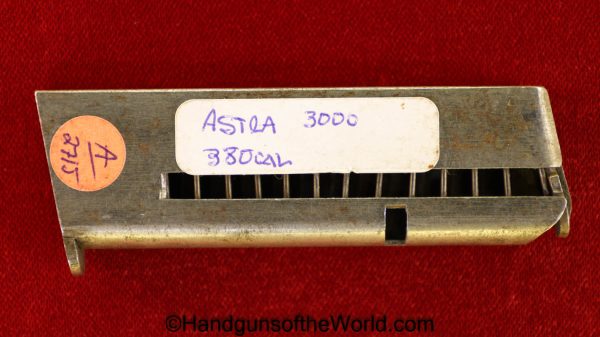 Astra, 3000, .380, 380, acp, auto, Magazine, Clip, Mag, Spain, Spanish, Original, Handgun, Hand gun, Pistol, Collectible, Nickel, Nickeled