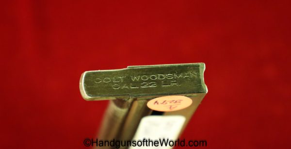Colt, Woodsman, First,1st, Issue, Type, 22, .22, .22lr, Magazine, Clip, Mag, Original, Handgun, Hand gun, Pistol, USA, American, America, Blue, Blued