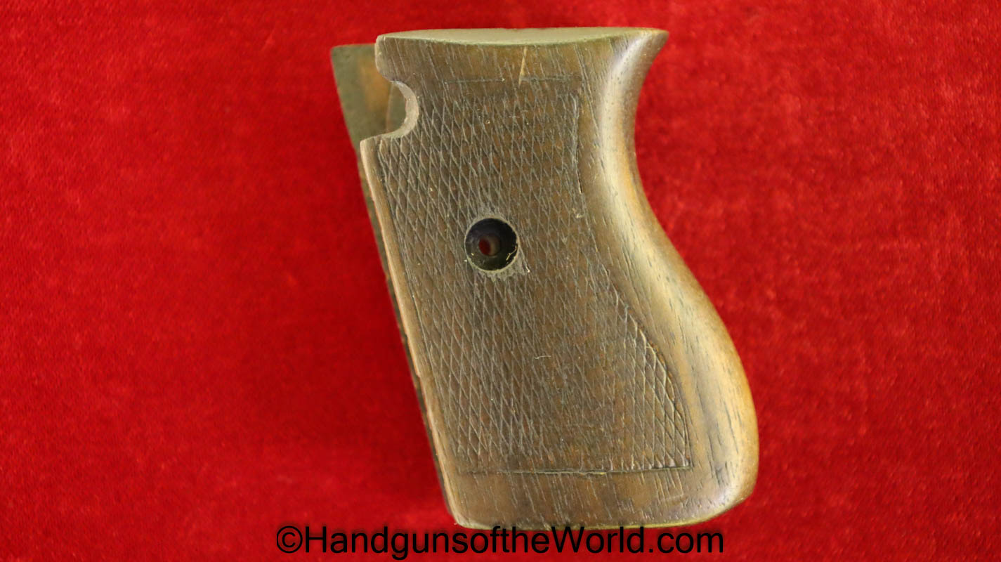 Mauser, 1934, Wooden, Grips, Grip, Wood, Original, German, Germany, Handgun, Pistol, Hand gun, Walnut