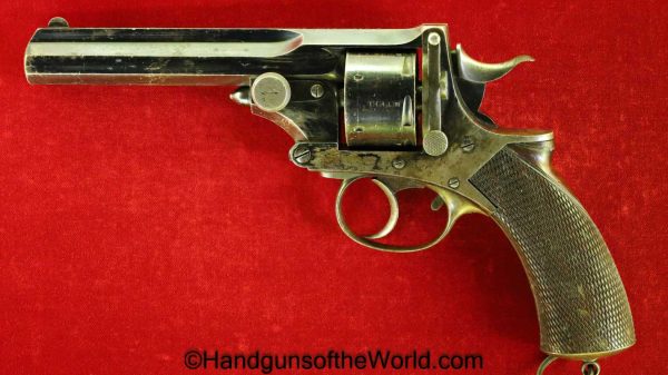 Webley, Pryse, .455, No.4, No4, No 4, Number 4, Handgun, Revolver, Antique, Collectible, Firearm, Retailer Marked, British, Britain, UK, England, English