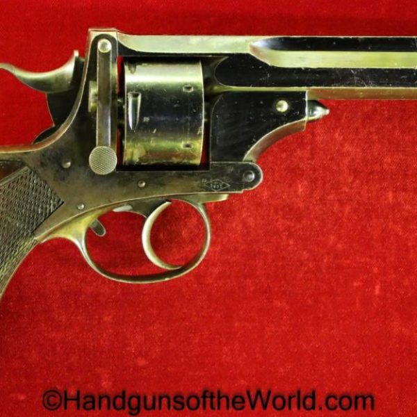 Webley, Pryse, .455, No.4, No4, No 4, Number 4, Handgun, Revolver, Antique, Collectible, Firearm, Retailer Marked, British, Britain, UK, England, English