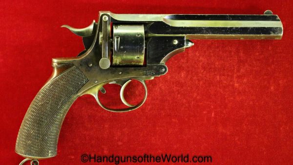 Webley, Pryse, .455, No.4, No4, No 4, Number 4, Handgun, Revolver, Antique, Collectible, Firearm, Retailer Marked, British, Britain, UK, England, English