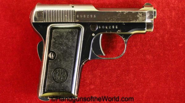 Beretta, 1919, Dated, 1935, 6.35, 6.35mm, .25, .25 acp, .25acp, .25 auto, Italy, Italian, Fascist, Handgun, Pistol, C&R, Collectible, Firearm Hand gun