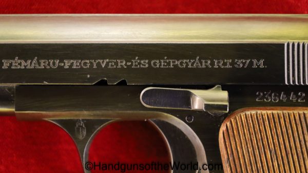 Femaru, 37M, .380, .380acp, .380 acp, Hungary, Hungarian, WWII, WW2, Holster, with Holster, Original, Handgun, Pistol, C&R, Collectible, Firearm, Hand gun