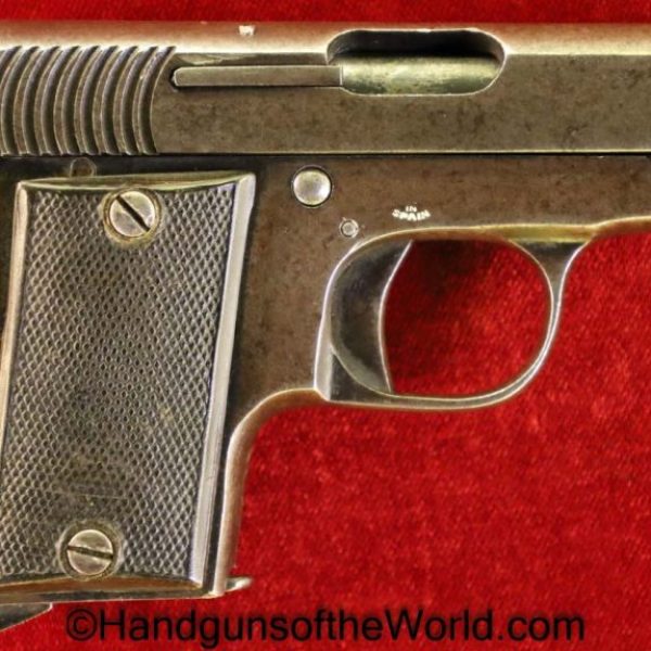 Spanish, Model 1913, 6.35mm, Vest Pocket, Pistol, Spain, 1913, 6.35, .25, .25acp, .25 acp, .25 auto, Handgun, C&R, Collectible, Firearm, Hand gun, Fire arm