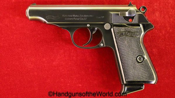 Walther, PP, .22lr, E/N, with Original Box, .22, Eagle N, Eagle/N, WWII, WW2, German, Germany, Nazi, Handgun, Pistol, C&R, Boxed, Collectible, Mint