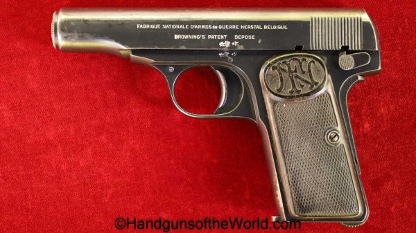 Browning, FN, 1910, 7.65, 7.65mm, .32, .32acp, .32 acp, .32 auto, Belgium, Belgian, Full Rig, with Holster, Original, Handgun, Pistol, C&R, Collectible