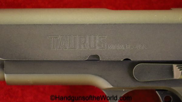 Taurus, 1911, .45acp, .45, .45 auto, Matte Finish, 1911A1, Handgun, Pistol, Firearm, Hand gun, Fire arm
