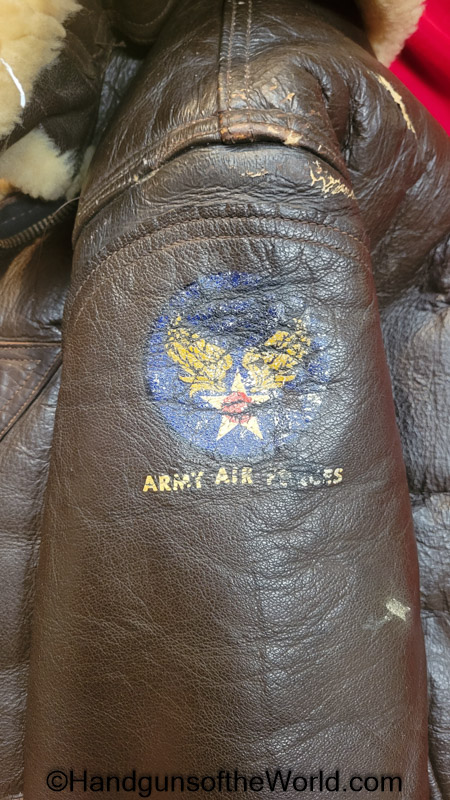 Snake Bite, Jacket, Leather, Bomber, Winter, Flying, Fighter, WWII, WW2, USA, America, American, Air Force, USAF, USAAC, Air Corp, US Army, Original