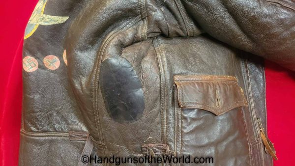 Snake Bite, Jacket, Leather, Bomber, Winter, Flying, Fighter, WWII, WW2, USA, America, American, Air Force, USAF, USAAC, Air Corp, US Army, Original