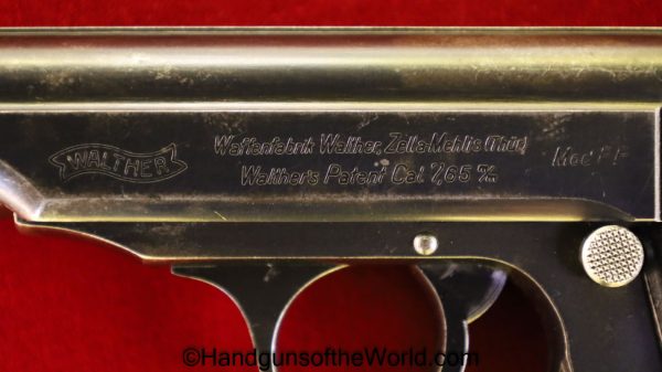Walther, PP, 7.65mm, 7.65, .32, .32acp, .32 acp, .32 auto, RFV, German, Germany, Handgun, Pistol, C&R, Collectible, Hand gun, Firearm, Fire arm, Nazi