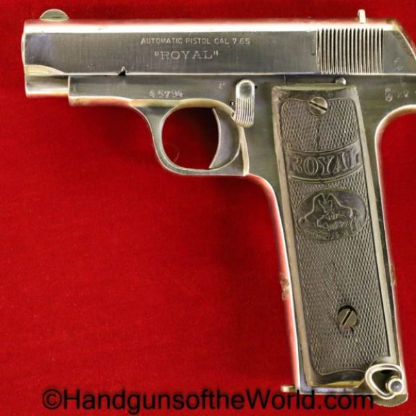 M. Zulaica & Cie, Royal, 7.65mm, 7.65, .32, .32acp, .32 acp, .32 auto, 12 Shot, Spanish, Spain, Ruby, Handgun, Pistol, C&R, Collectible, Firearm, 