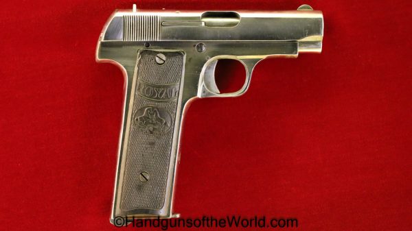 M. Zulaica & Cie, Royal, 7.65mm, 7.65, .32, .32acp, .32 acp, .32 auto, 12 Shot, Spanish, Spain, Ruby, Handgun, Pistol, C&R, Collectible, Firearm,