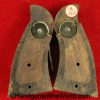 S&W, N-Frame, Grips, Checkered, Walnut, with Medallions, Original, Wood, N, Frame, N Frame, Smith and Wesson, Smith & Wesson, Medallions, Extension