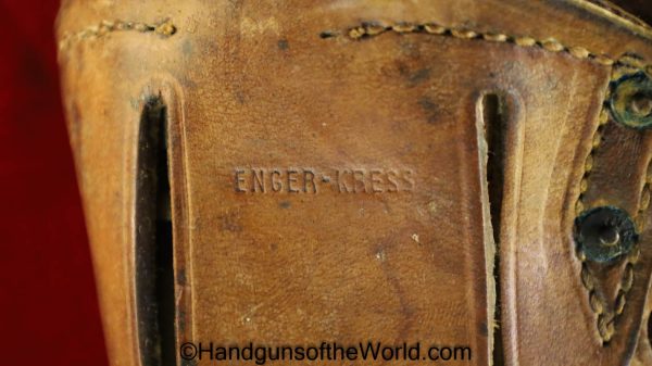 Colt, 1911, Holster, WWII, WW2, Enger-Kress, USA, America, American, Original, Collectible, Handgun, Hand gun, Pistol, US, Brown, Leather, 1911A1