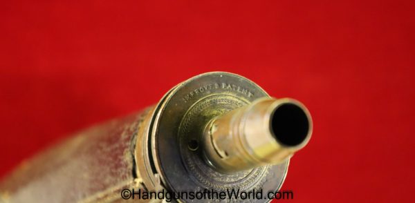 Powder Flask, English, Pocket Style, James Dixon & Son, Sheffield, Improved Patent, Original, Collectible, England, Pocket, Powder, Flask, British, Britain