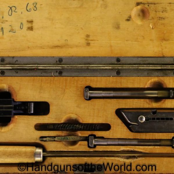 Luger, P08, P.08, P-08, P 08, Conversion Kit, .22lr, .22, Nazi, Large Size, Erma Werke, Erma, Unit Marked, 1932, Two Barrels, 2 Barrels, Handgun, Pistol, Collectible
