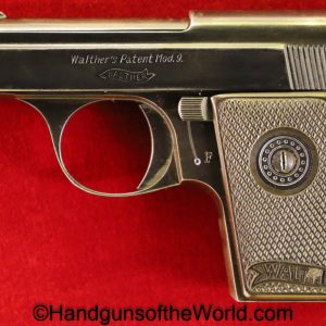 Walther, 9, Model 9, 6.35mm, Type, II, 2, .25, .25acp, .25 acp, .25 auto, 6.35, German, Germany, VP, Vest Pocket, Handgun, Pistol, C&R, Collectible, Firearm
