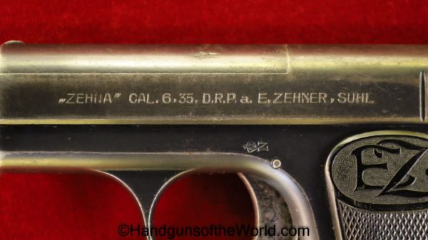 Zehner, Zenha, 6.35mm, with Holster, Holster, VP, Vest Pocket, Handgun, Pistol, C&R, Collectible, German, Germany, 6.35, .25, .25acp, .25 acp, .25 auto,