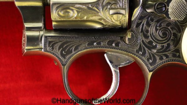 Llama, Martial, .38 Special, Factory Engraved, Engraved, .38, Revolver, Handgun, C&R, Collectible, Spain, Spanish, 1968, Blued, Pearl, Pearlite