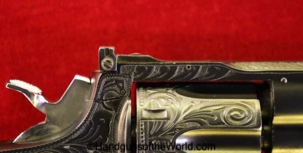 Llama, Martial, .38 Special, Factory Engraved, Engraved, .38, Revolver, Handgun, C&R, Collectible, Spain, Spanish, 1968, Blued, Pearl, Pearlite
