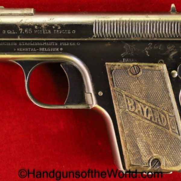 Bayard, 1908, 7.65mm, German, Germany, Belgian, Belgium, WW1, WWI, Full Rig, Handgun, Pistol, C&R, Collectible, 7.65, .32, Holster, Pocket, .32 acp, .32acp