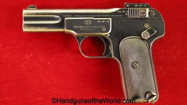 FN, Browning, 1900, 7.65mm, Belgium, Belgian, Military Issue, Handgun, Pistol, C&R, Collectible, WWI, WW1, 7.65, .32, .32acp, .32 acp, .32 auto, Pocket