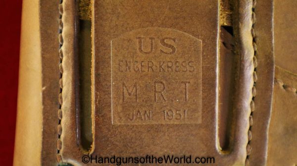 US, USA, America, American, Original, Handgun, Hand gun, DA, Collectible, Double Action, Revolver, Holster, 1951, .38, .32, 38, 32, Enger-Kress