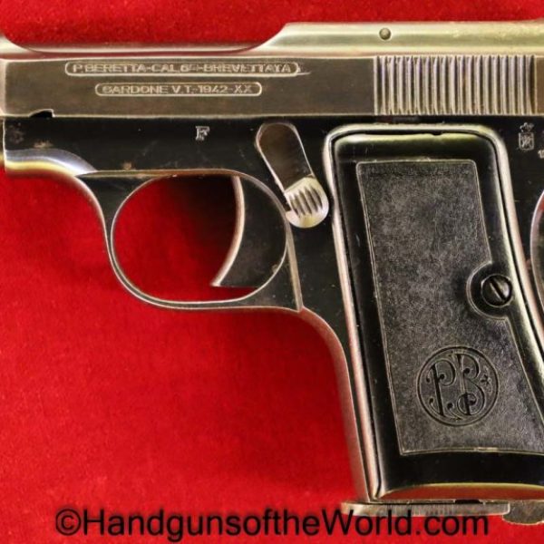 Beretta, 418, 6.35mm, WWII, WW2, 1942, with Holster, Holster, Italy, Italian, Handgun, Pistol, C&R, Collectible, VP, Vest Pocket, Hand gun, 6.35, .25,