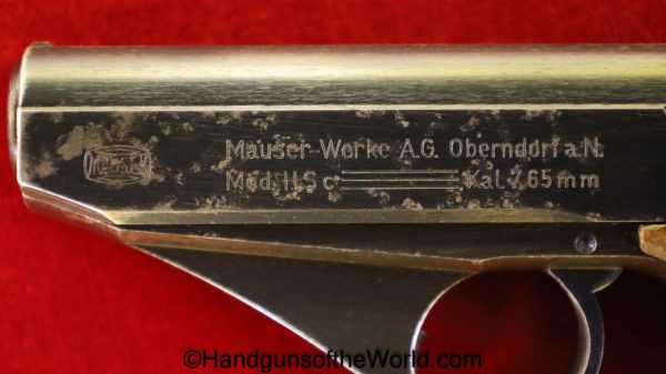 Mauser, HSc, 7.65mm, WWII, German, WW2, Germany, Handgun, Pistol, C&R, Collectible, 7.65, 32, .32, acp, auto, Hand gun, Pocket, Commercial