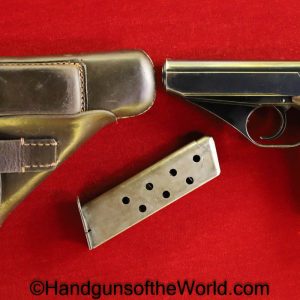 Mauser, HSc, 7.65mm, Early, Nazi, Test Proof, Full Rig, German, Germany, WWII, WW2, Handgun, Pistol, C&R, Collectible, .32, 7.65, E655, E/655, E 655, Pocket