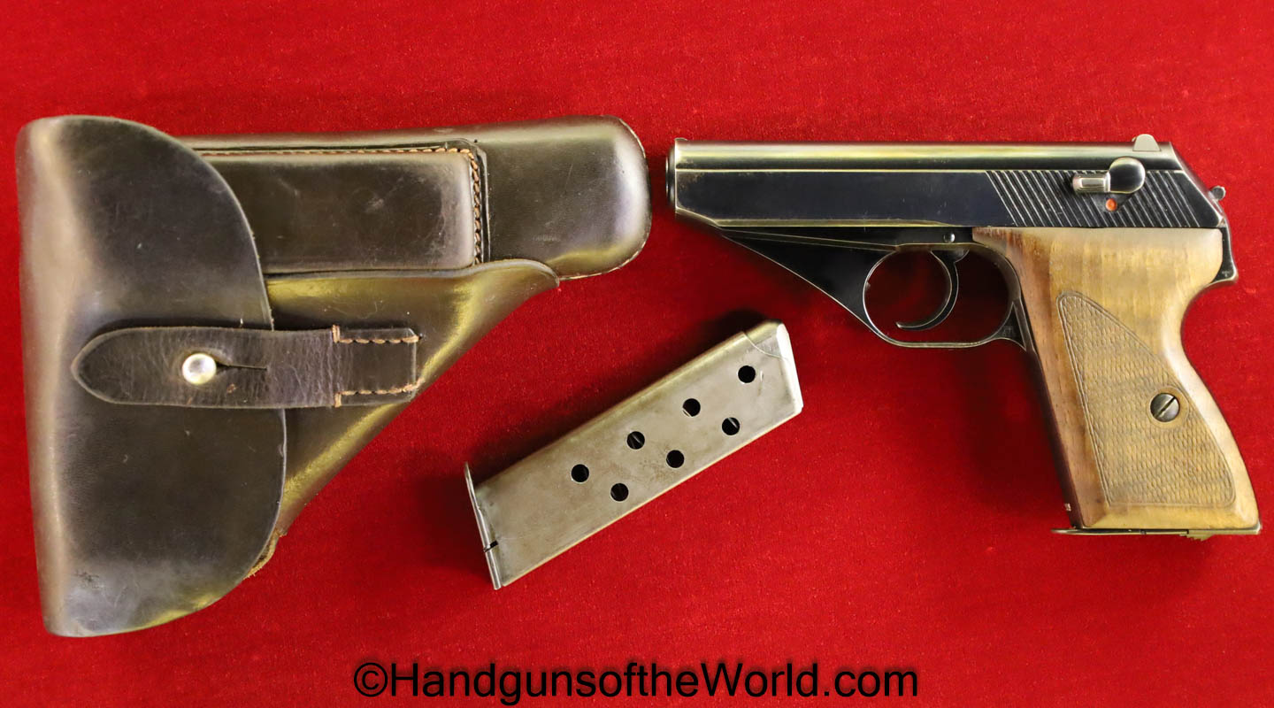 Mauser, HSc, 7.65mm, Early, Nazi, Test Proof, Full Rig, German, Germany, WWII, WW2, Handgun, Pistol, C&R, Collectible, .32, 7.65, E655, E/655, E 655, Pocket