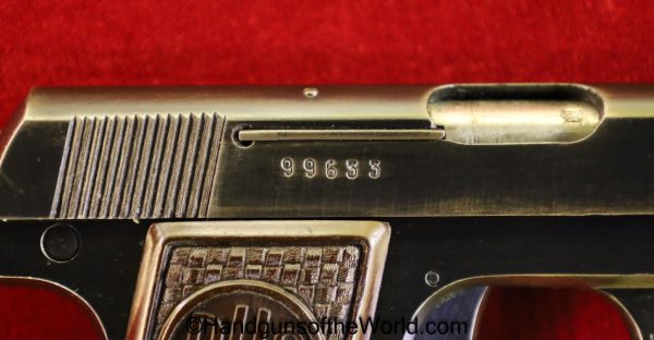 CZ, Duo, 6.35mm, 1944, with Holster, Czech, Czechoslovakia, German, Germany, WWII, WW2, Handgun, Pistol, C&R, Collectible, Holster, VP, Vest Pocket, .25