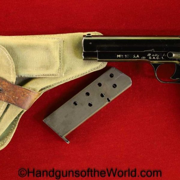 SACM, France, German, Germany, French, 1935-A, 7.65mm, Nazi, WWII, WW2, Full Rig, Holster, Handgun, Collectible, C&R, Pistol, 1935, 1935A, 1935 A, 7.65L