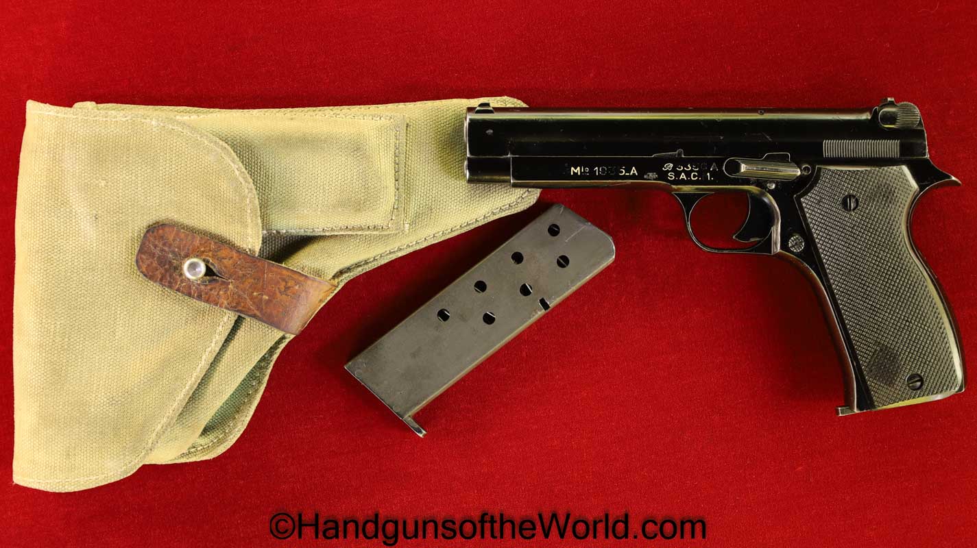 SACM, France, German, Germany, French, 1935-A, 7.65mm, Nazi, WWII, WW2, Full Rig, Holster, Handgun, Collectible, C&R, Pistol, 1935, 1935A, 1935 A, 7.65L