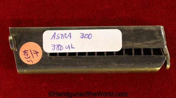 Astra, 300, .380, Magazine, Clip, Mag, Original, Spain, Spanish, Handgun, Pistol, Hand gun, 380, .380acp, .380 acp, .380 auto, acp, auto, 9mmK, 9mm, 9K