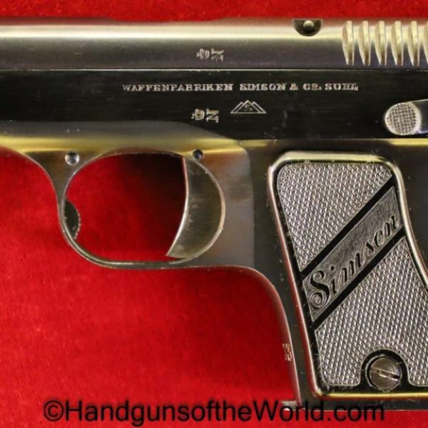 Simson, 1927, 6.35mm, Vest Pocket, Model, VP, German, Germany, Handgun, Pistol, C&R, Collectible, 6.35, 25, .25, acp, auto, Model 1927