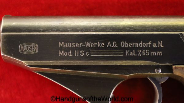 Mauser, HSc, 7.65mm, Late War, WWII, WW2, German, Germany, Nazi, Handgun, Pistol, C&R, Collectible, Pocket, 32, .32, acp, auto, 7.65, WaA135, WaA 135