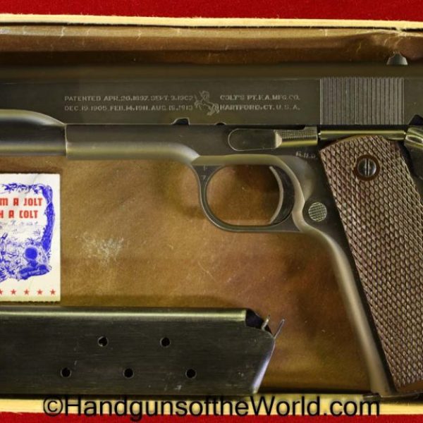 Colt, 1911, 1911A1, .45acp, US, Army, 1943, USA, American, America, WWII, WW2, 45, .45, Handgun, Pistol, C&R, Collectible, Hand gun