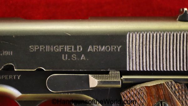 Colt, Springfield, Armory, Springfield Armory, 1911, .45acp, 45, .45, US, Army, WWI, WW1, Handgun, Pistol, C&R, Collectible, USA, America, American