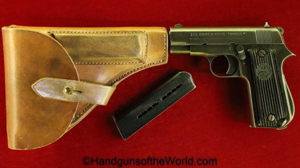 Unique, Kriegsmodell, 7.65mm, Nazi, German, Germany, WW2, WWII, Full Rig, France, French, Handgun, Pistol, C&R, Collectible, 7.65, .32, .32acp, 32, .32 auto