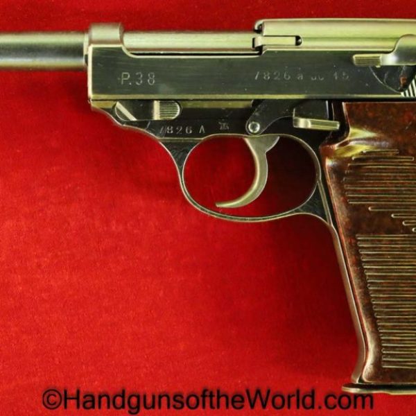 Walther, P38, P.38, P 38, P-38, AC-45, 1945, 45, ac, 9mm, Capitol A Suffix, A Suffix, WWII, WW2, German, Germany, Nazi, Handgun, Pistol, C&R, Collectible