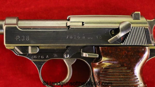 Walther, P38, P.38, P 38, P-38, AC-45, 1945, 45, ac, 9mm, Capitol A Suffix, A Suffix, WWII, WW2, German, Germany, Nazi, Handgun, Pistol, C&R, Collectible