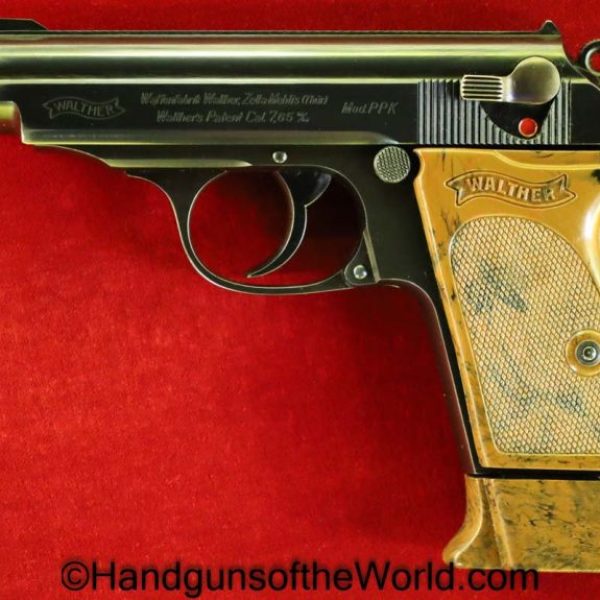 Walther, PPK, 7.65mm, Box Magazine, Radium Front Sight, Night Sight, German, Germany, Handgun, Pistol, C&R, Collectible, Pocket, 32, .32, 7.65, acp, auto