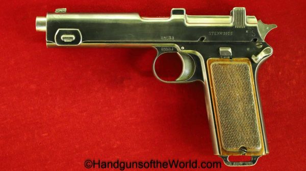 Steyr, Hahn, 1911, 9mm, Austrian, Austria, 1915, Handgun, Pistol, C&R, Collectible, Steyr-Hahn, 1912, WWI, WW1, Unit Marked, Division Marked