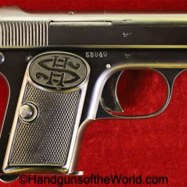 Haenel, Schmeisser, I, 1, Model 1, 6.35mm, German, Germany, VP, Vest Pocket, Handgun, Pistol, C&R, Collectible, Haenel Schmeisser, Hand gun, .25, 25, acp